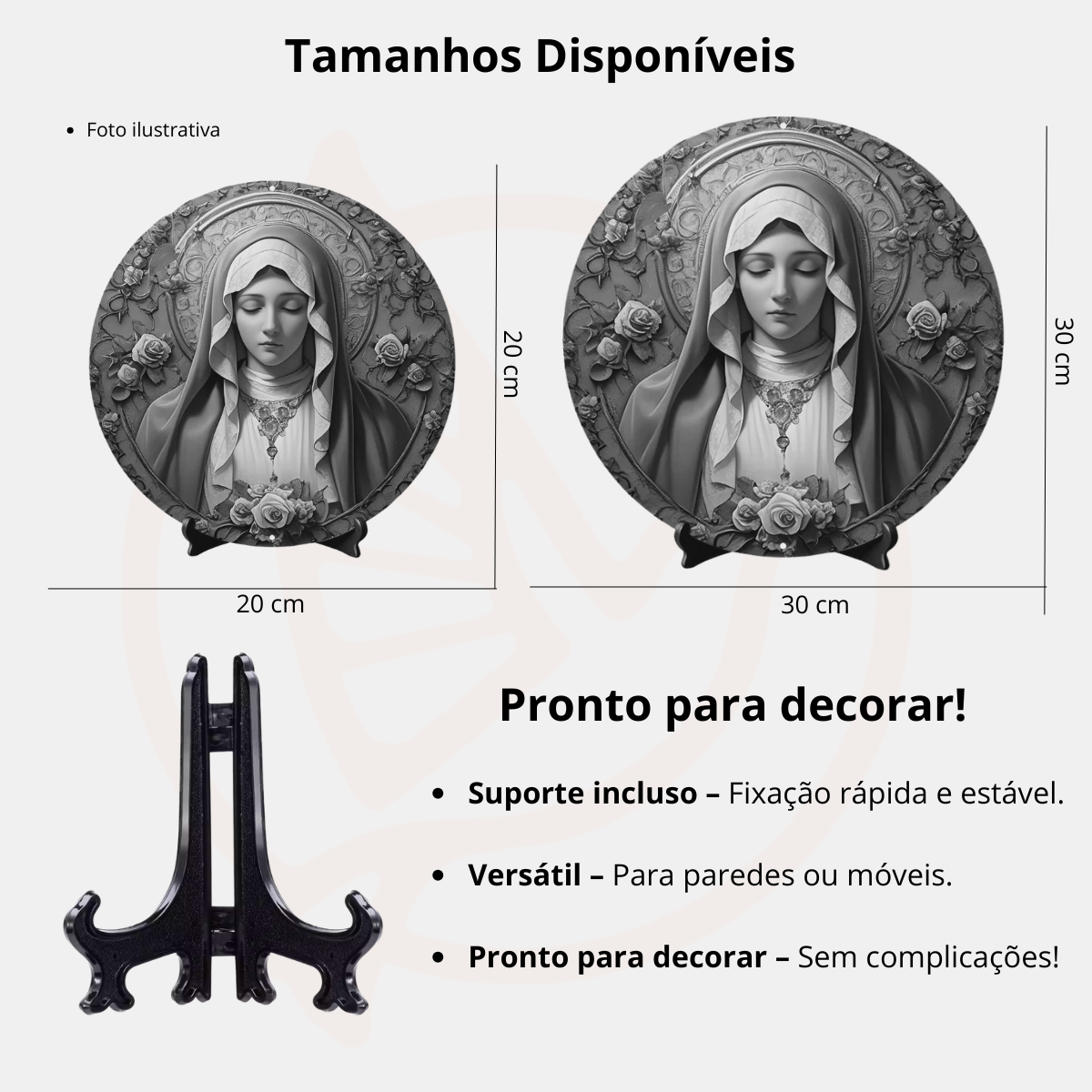 Decoração Católica Sagrada Família em Neve